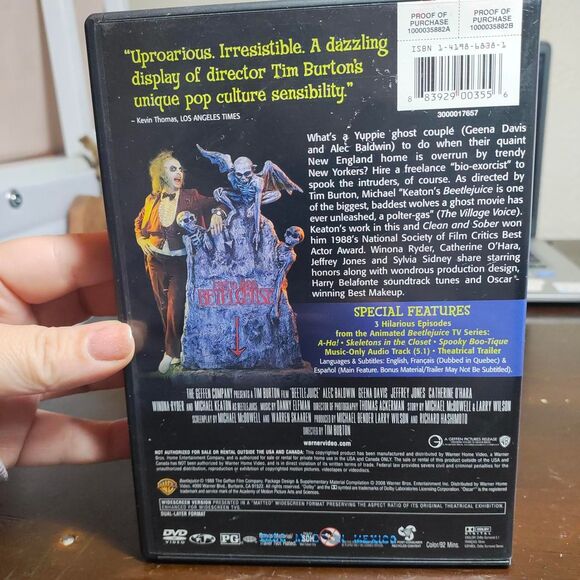 Beetlejuice 20th Anniversary Deluxe Edition DVD - Picture 2 of 4